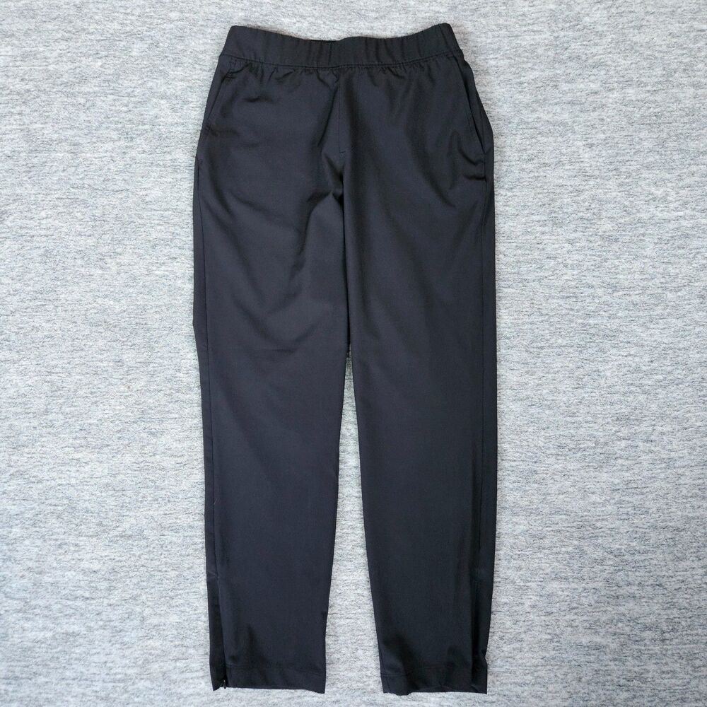 Tommy Bahama Golf Pull On Performance Ankle Zip Pants Size Small Black Stretch
